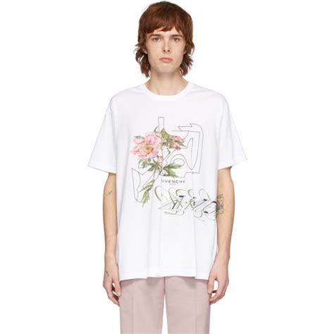 givenchy peony t shirt|Givenchy Men's Embroidered Peony Maze Regular T.